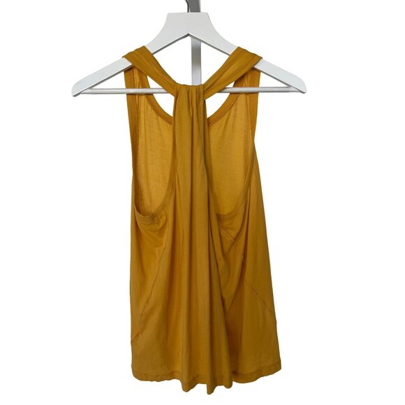 Anthropologie Soft Gold Cross Back Racerback Tank Top - Picture 4 of 4